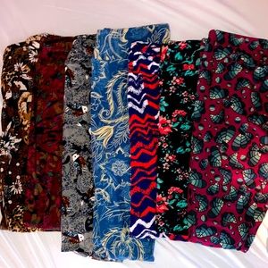 7 pairs of LuLaRoe new worn leggings
